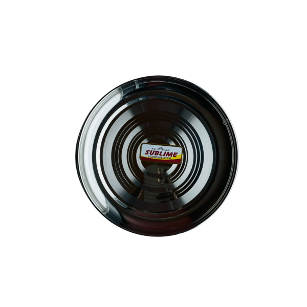 Subline Stainless round Steel Plates, Unbreakable Dinner Dishes Plates Set Non-Toxin Dishwasher Safe BPA Free and Healthy - Image 2